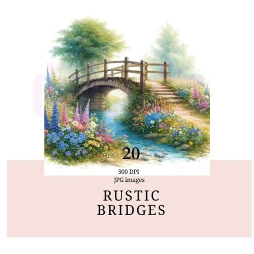 Rustic Bridges Clipart Pack - Image 4