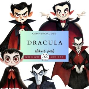 Dracula Clipart Pack