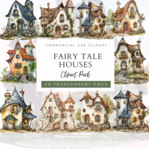Fairy Tale Houses Clip Art Pack